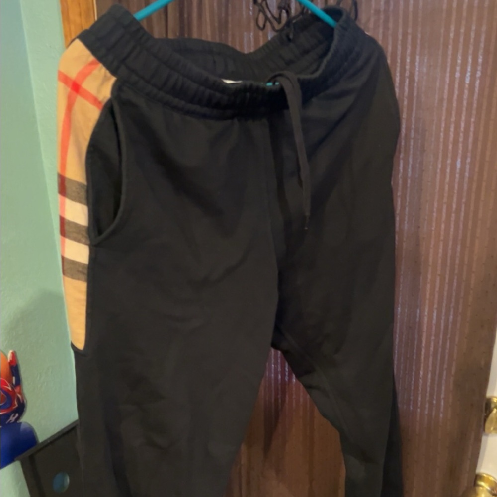 Burberry pants ! Goes with hoodie as well. Making a deal on both !